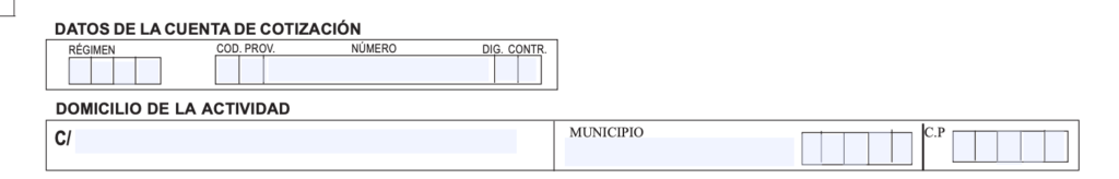 Datos de cotización de la empleada del hogar. 