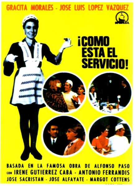 Cartel de la palícula de CIne de Barrio como está el servicio (1968)