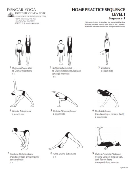 Ejercicios de Yoga de nivel básico 1