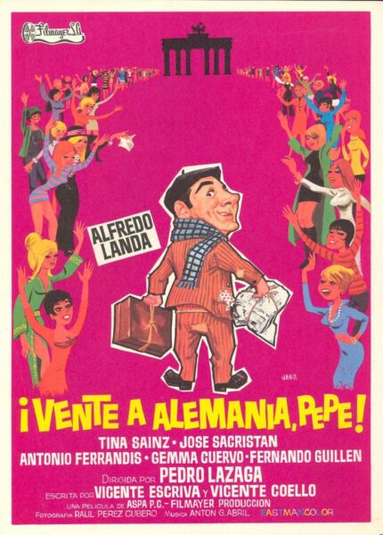 Cartel de la película de Alfredo Landa: Vente para Alemania Pepe, un clásico de 'Cine de Barrio'