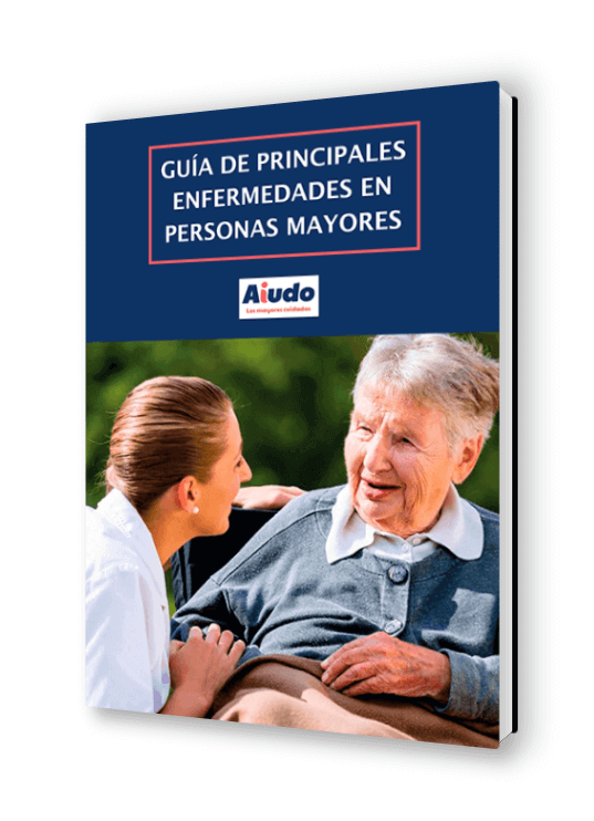 Portada del primer ebook de Aiudo: Guía de Principales Enfermedades en Personas Mayores.