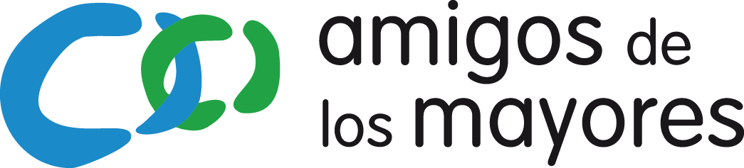 Una ilustración que muestra el logo de Amigos de los Mayores. 