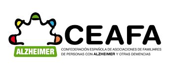 Una ilustración que muestra el logo de CEAFA, con letras en negro. 