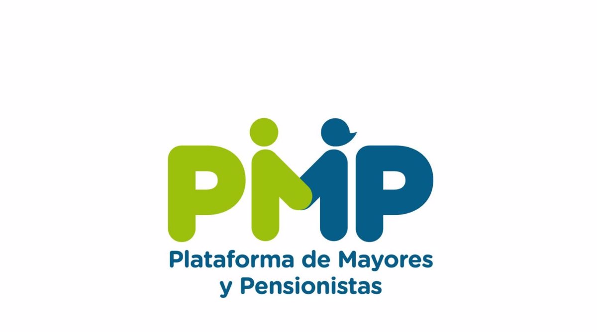 Una ilustración que muestra el logo de la Plataforma de Mayores y Pensionistas. 