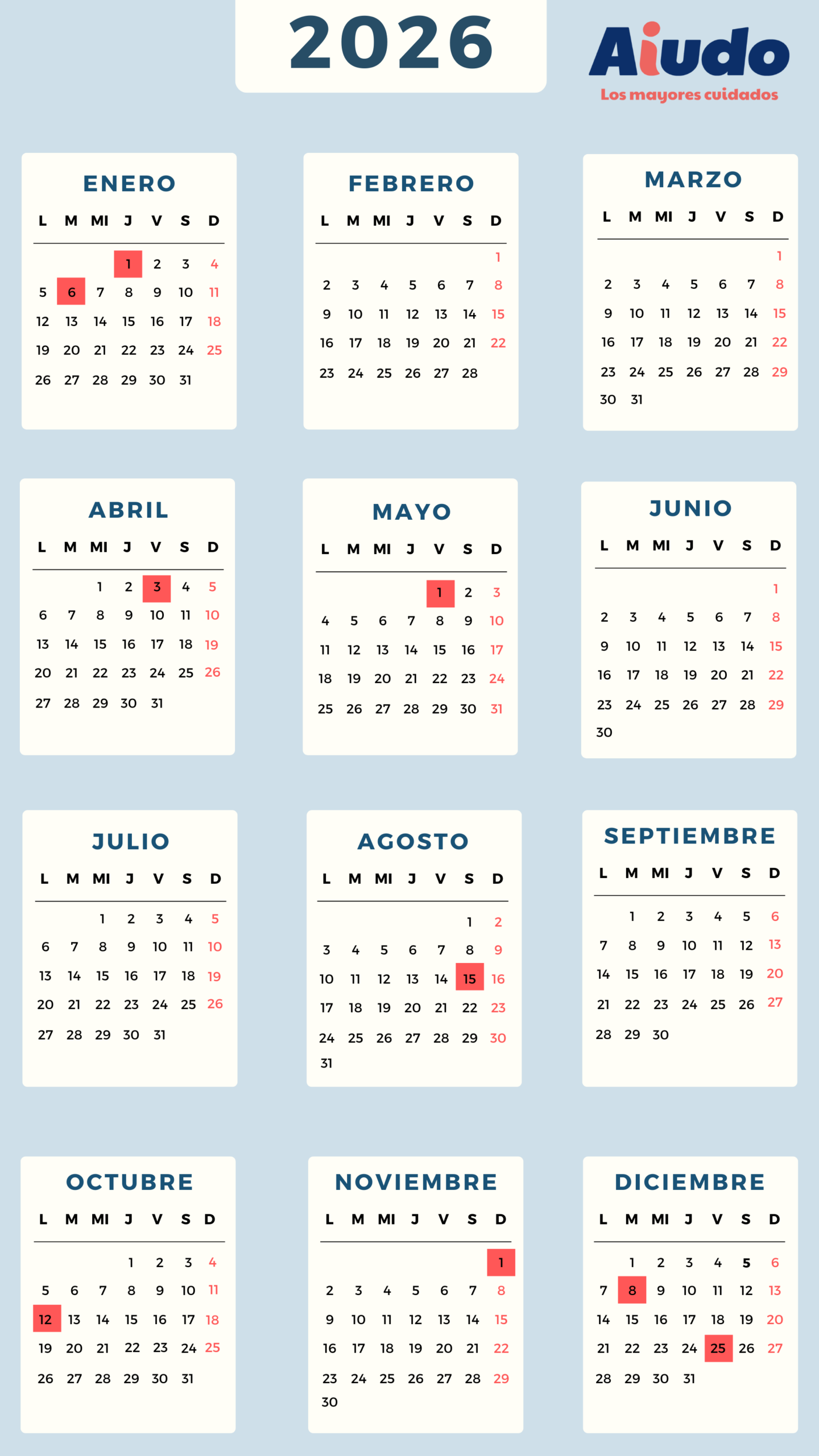 calendario laboral empleadas de hogar 2026 calendario laboral empleadas de hogar 2026 AIUDO