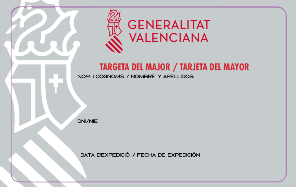 Tarjeta del mayor, ayudas Comunidad Valenciana