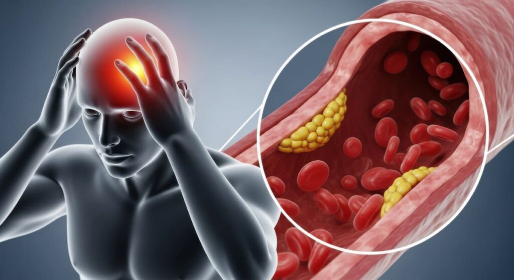 Ataque Isquémico Transitorio Representación arterial de un Ataque Isquémico Transitorio