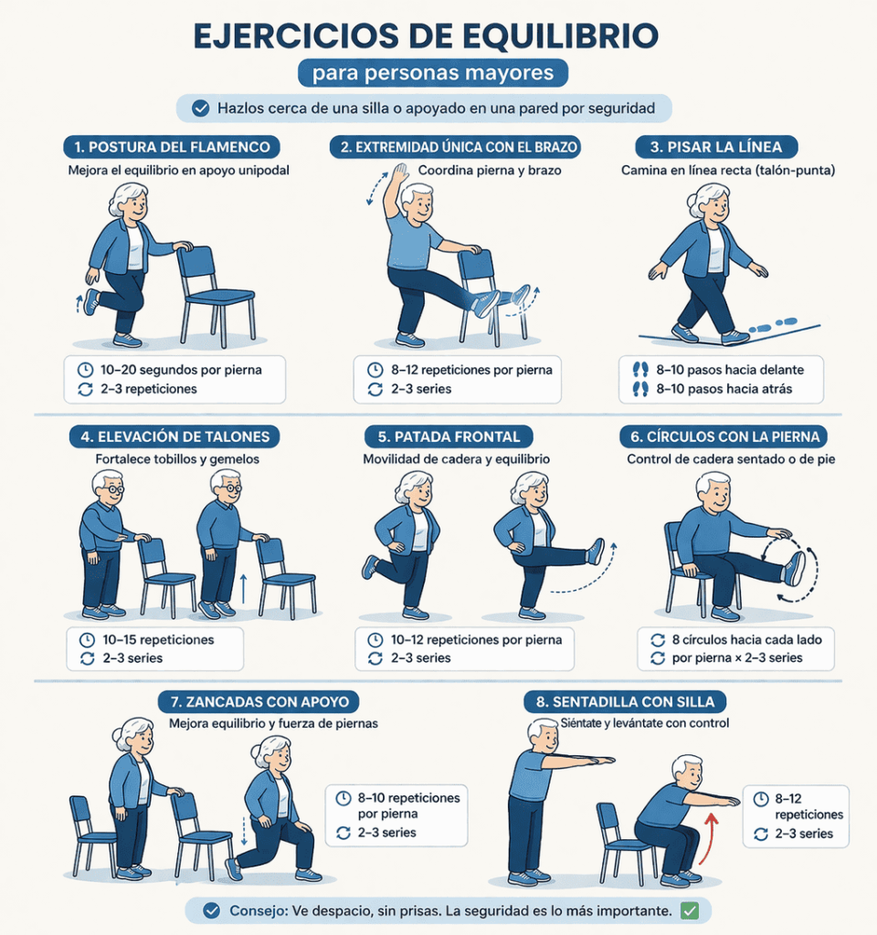 Ejercicios de fuerza para personas mayores