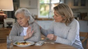 Por qué una persona con demencia no quiere comer